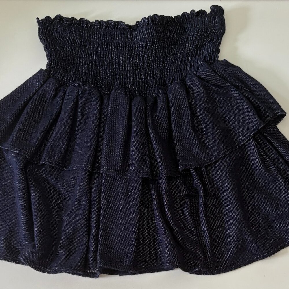 Navy Blue Flowy Skirt